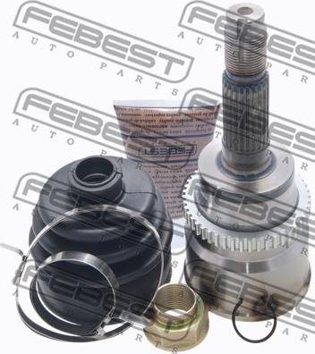 Febest 0910-012A48 - Šarnīru komplekts, Piedziņas vārpsta www.autospares.lv