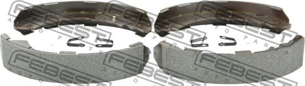 Febest 0402-KB4TR - Brake Shoe Set, parking brake www.autospares.lv