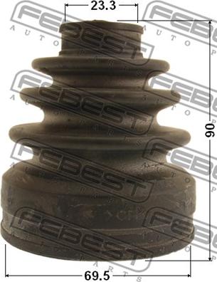 Febest 0415-CY34AT - Putekļusargs, Piedziņas vārpsta www.autospares.lv