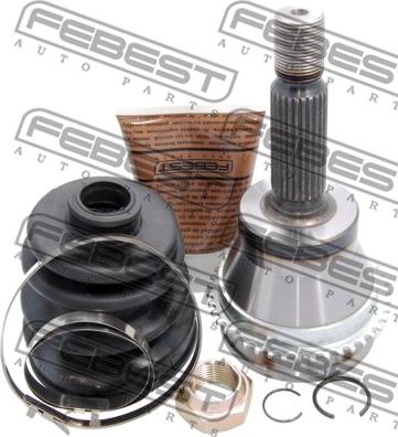 Febest 0410-CU20RA43 - Šarnīru komplekts, Piedziņas vārpsta www.autospares.lv