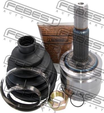 Febest 0410-Z36 - Šarnīru komplekts, Piedziņas vārpsta www.autospares.lv