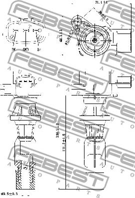 Febest 05640-003 - Aizdedzes spole www.autospares.lv