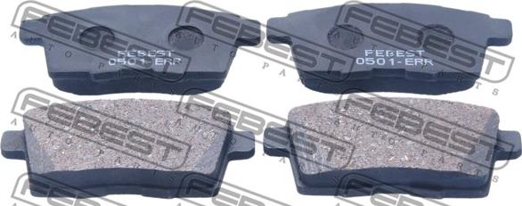 Febest 0501-ERR - Brake Pad Set, disc brake www.autospares.lv