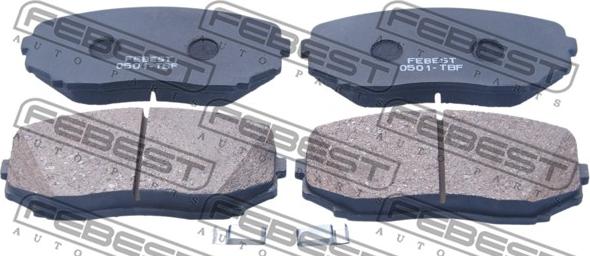 Febest 0501-TBF - Brake Pad Set, disc brake www.autospares.lv