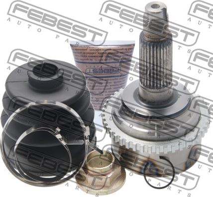 Febest 0510-044A44 - Šarnīru komplekts, Piedziņas vārpsta www.autospares.lv