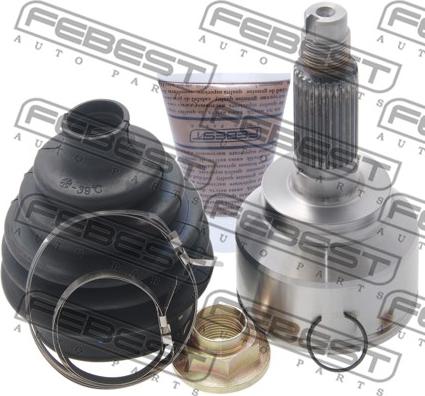 Febest 0510-MZ5 - Šarnīru komplekts, Piedziņas vārpsta www.autospares.lv