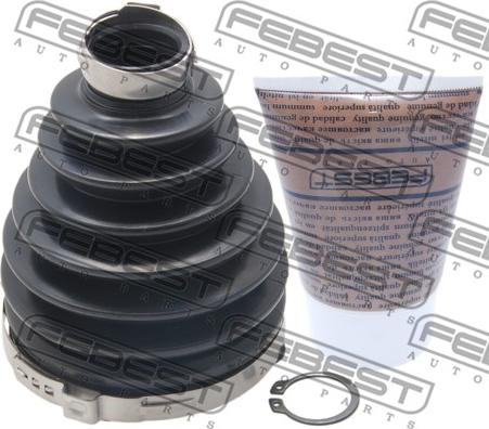 Febest 0517P-BK - Пыльник, приводной вал www.autospares.lv