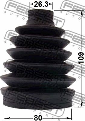 Febest 0517P-GHAT - Bellow, drive shaft www.autospares.lv