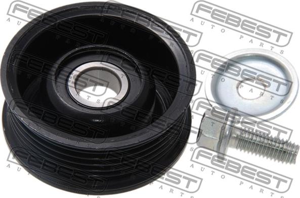 Febest 0587-BK - Parazīt / Vadrullītis, Ķīļrievu siksna autospares.lv