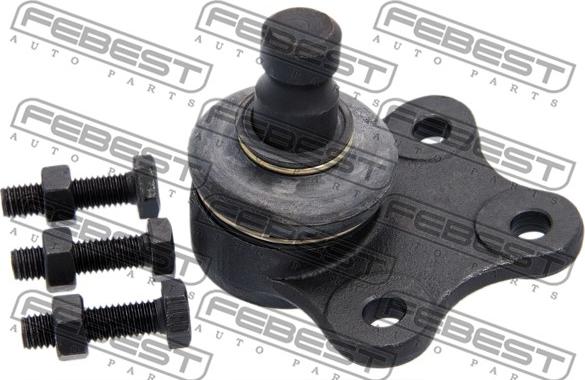 Febest 0520-DEMN - Шаровая опора, несущий / направляющий шарнир www.autospares.lv