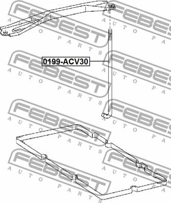 Febest 0199-ACV30 - Akumulatora stiprinājums www.autospares.lv