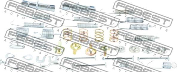 Febest 0104-GRJ150R-KIT - Piederumu komplekts, Stāvbremzes mehānisma bremžu loks www.autospares.lv