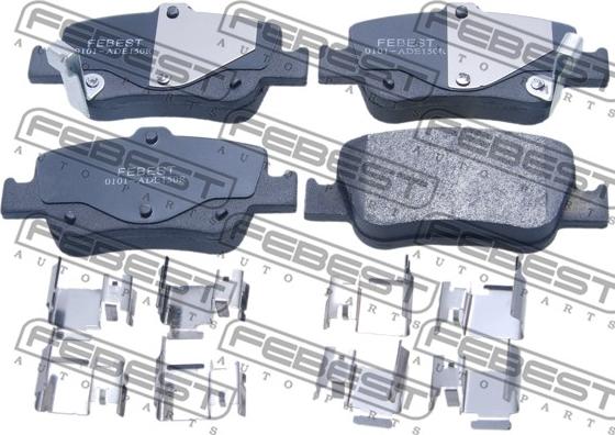 Febest 0101-ADE150R - Brake Pad Set, disc brake www.autospares.lv