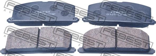 Febest 0101-CE105F - Brake Pad Set, disc brake www.autospares.lv