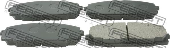 Febest 0101-KLH12F - Brake Pad Set, disc brake www.autospares.lv