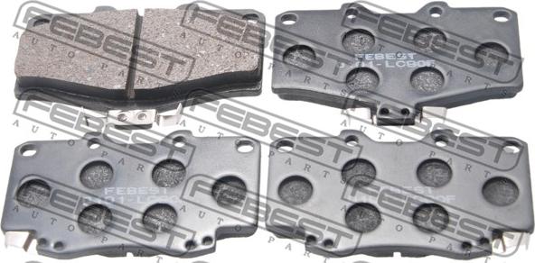 Febest 0101-LC90F - Brake Pad Set, disc brake www.autospares.lv