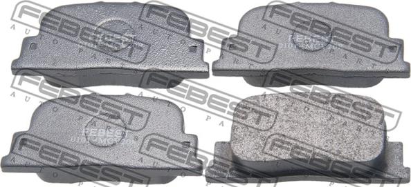 Febest 0101-MCV20R - Bremžu uzliku kompl., Disku bremzes www.autospares.lv