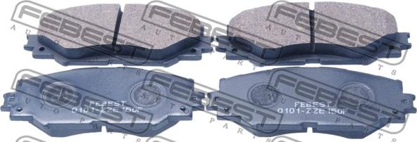 Febest 0101-ZZE150F - Brake Pad Set, disc brake www.autospares.lv