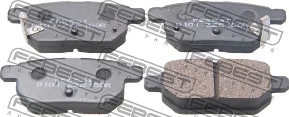 Febest 0101-ZZE150R - Brake Pad Set, disc brake www.autospares.lv