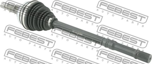 Febest 0114-ZZE120A48LH - Šarnīru komplekts, Piedziņas vārpsta autospares.lv