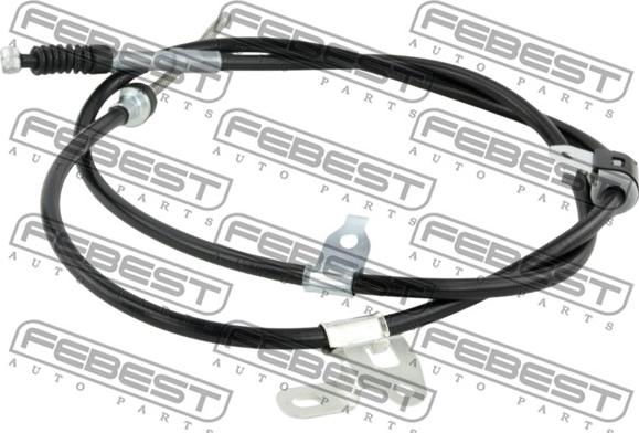 Febest 01100-ZZE120RH - Trose, Stāvbremžu sistēma www.autospares.lv