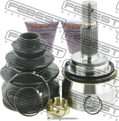 Febest 0110-GRJ150 - Šarnīru komplekts, Piedziņas vārpsta www.autospares.lv