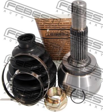 Febest 0110-KSP90 - Шарнирный комплект, ШРУС, приводной вал www.autospares.lv