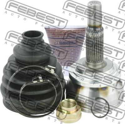 Febest 0110-ZVW30 - Шарнирный комплект, ШРУС, приводной вал www.autospares.lv