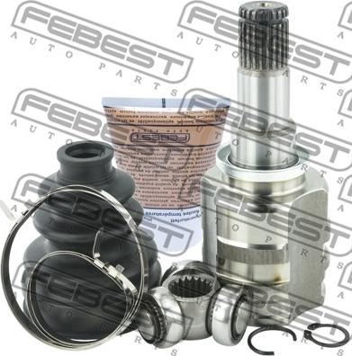 Febest 0111-KSP130 - Шарнирный комплект, ШРУС, приводной вал www.autospares.lv