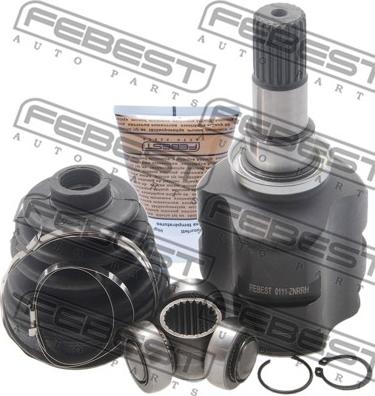 Febest 0111-ZNRRH - Šarnīru komplekts, Piedziņas vārpsta www.autospares.lv