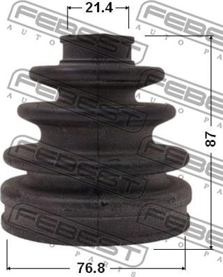 Febest 0117-092 - Putekļusargs, Piedziņas vārpsta www.autospares.lv