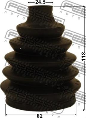 Febest 0117-SXV20 - Пыльник, приводной вал www.autospares.lv