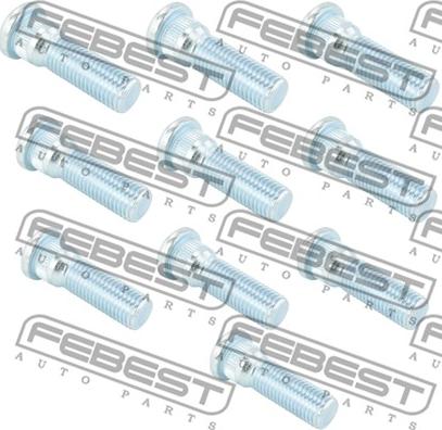 Febest 0184-001-PCS10 - Riteņa stiprināšanas skrūve www.autospares.lv