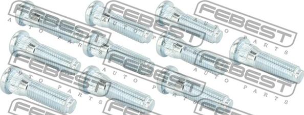 Febest 0184-002-PCS10 - Riteņa stiprināšanas skrūve www.autospares.lv