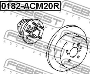 Febest 0182-ACM20R - Riteņa rumba autospares.lv