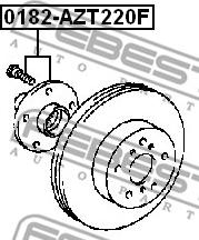 Febest 0182-AZT220F - Riteņa rumba autospares.lv