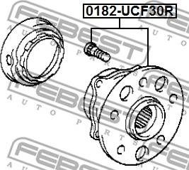 Febest 0182-UCF30R - Riteņa rumba www.autospares.lv