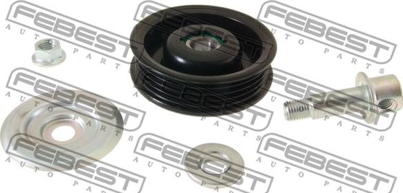 Febest 0187-GX110 - Parazīt / Vadrullītis, Ķīļrievu siksna www.autospares.lv