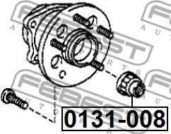 Febest 0131-008 - Regulēšanas starplika, Tilta sija www.autospares.lv