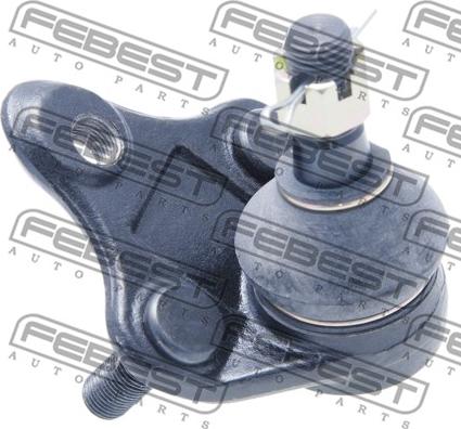 Febest 0120-NZE - Шаровая опора, несущий / направляющий шарнир www.autospares.lv