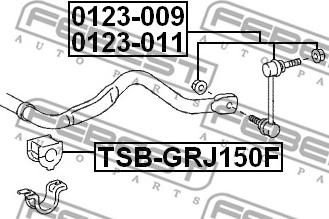 Febest 0123-009 - Stiepnis / Atsaite, Stabilizators www.autospares.lv