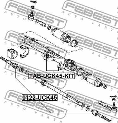 Febest TAB-UCK45-KIT - Piekare, Stūres iekārta autospares.lv