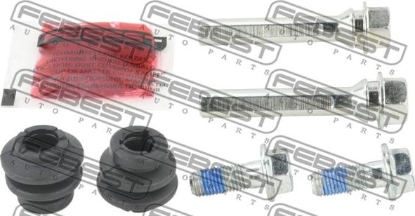 Febest 0174-ZZE120F-KIT - Vadīkla, Bremžu suports www.autospares.lv