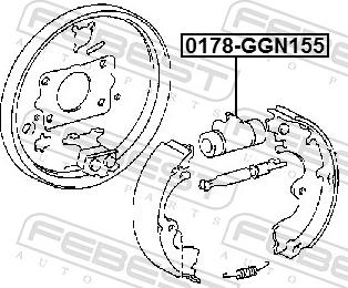 Febest 0178-GGN155 - Riteņa bremžu cilindrs www.autospares.lv