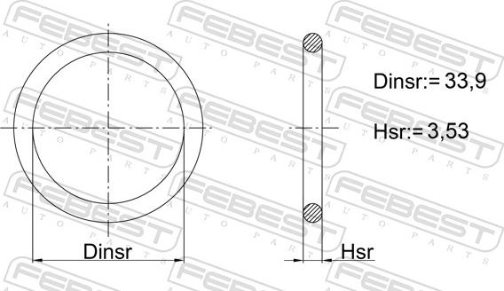 Febest 08400-006 - Blīve, Eļļas ieliešanas kakliņš www.autospares.lv