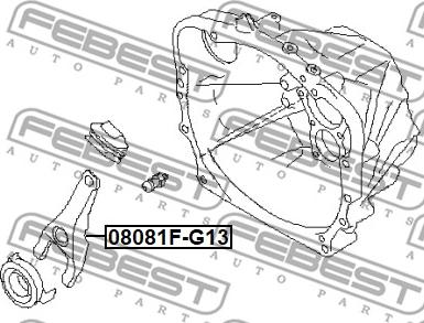 Febest 0881F-G13 - Izspiedējdakša, Sajūgs www.autospares.lv