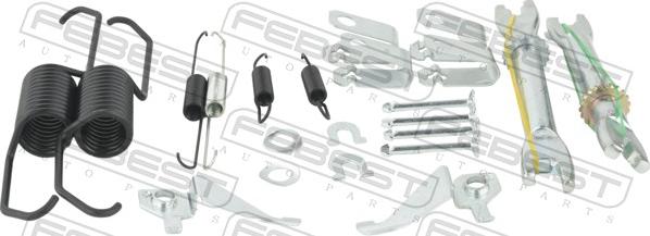 Febest 0304-ACCR-KIT - Piederumu komplekts, Stāvbremzes mehānisma bremžu loks www.autospares.lv