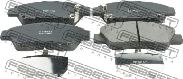 Febest 0301-GEF - Bremžu uzliku kompl., Disku bremzes www.autospares.lv