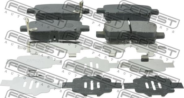 Febest 0301-MRVR - Bremžu uzliku kompl., Disku bremzes www.autospares.lv