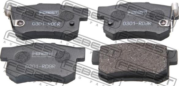 Febest 0301-RD9R - Brake Pad Set, disc brake www.autospares.lv